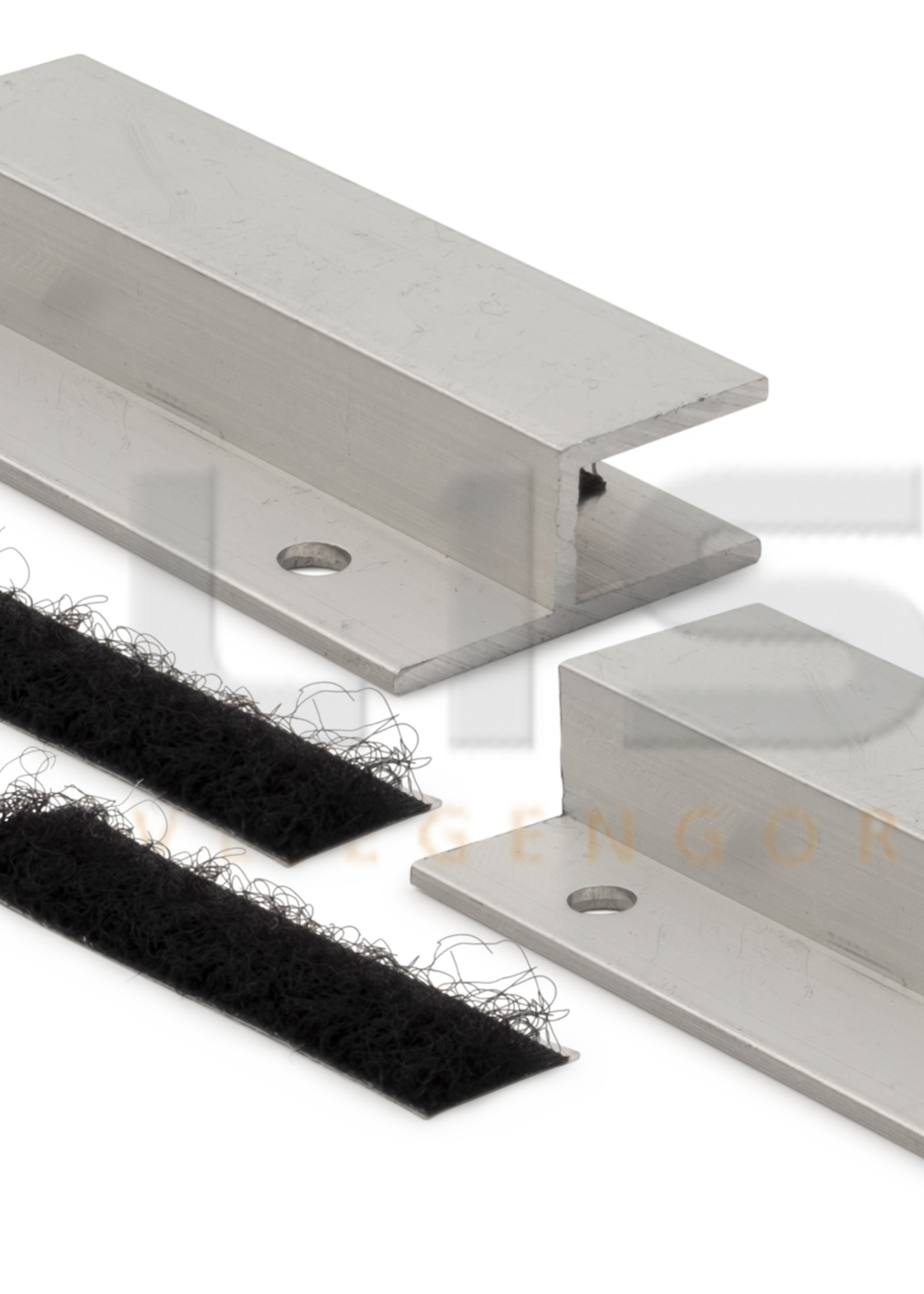 Liso ® Kozijnsteuntjes voor Luxe Liso ® Ophangrail - Setje van 2